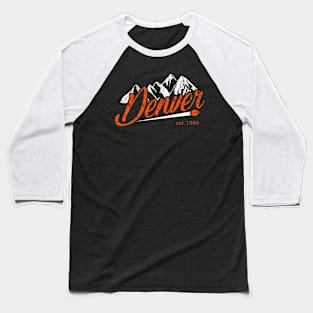 Denver Pro Football - Classic 1960 Baseball T-Shirt